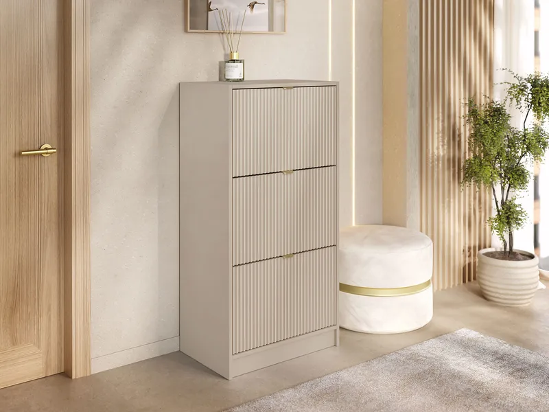 Gudelia Skoskåp 60 cm - beige - Förvaring - Sko- & klädförvaring - Skoförvaring