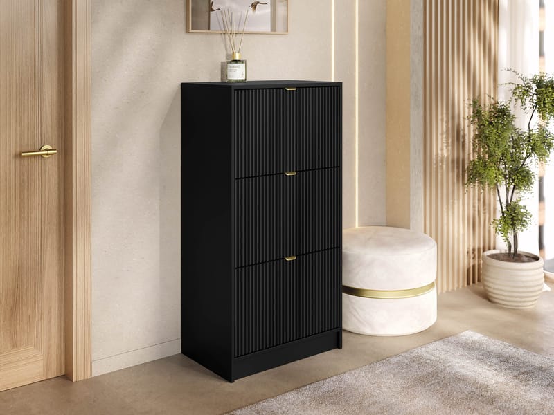 Gudelia Skoskåp 60 cm - svart - Förvaring - Sko- & klädförvaring - Skoförvaring