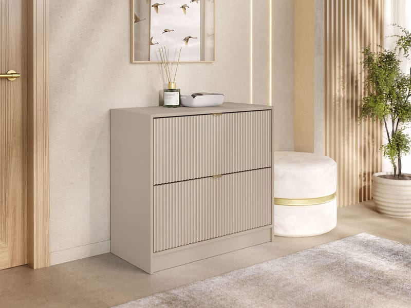 Gudelia Skoskåp 80 cm - beige - Förvaring - Sko- & klädförvaring - Skoförvaring