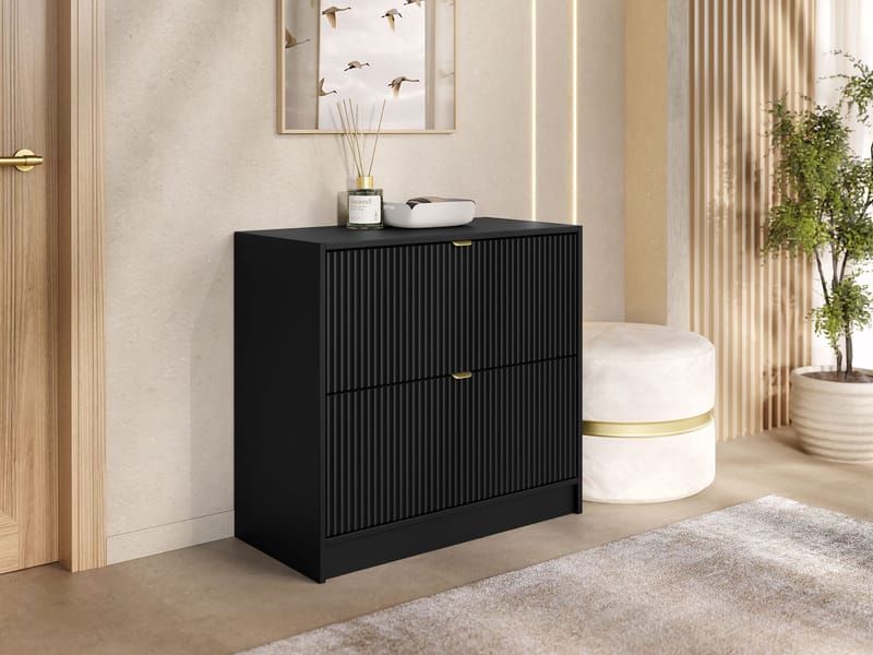 Gudelia Skoskåp 80 cm - svart - Förvaring - Sko- & klädförvaring - Skoförvaring