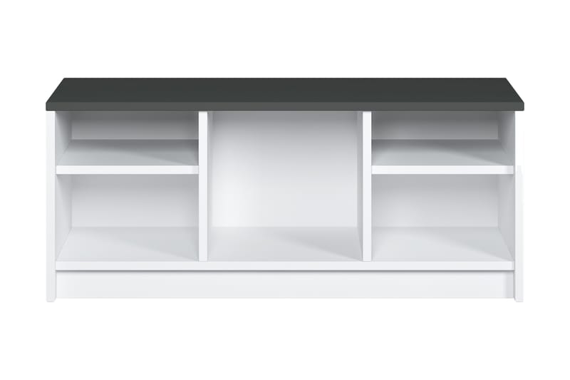 HARINGEY Skoskåp 100x35 cm Vit/Antracit - Förvaring - Sko- & klädförvaring - Skoförvaring