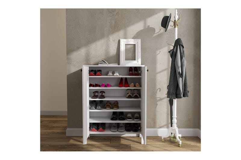 Haviland Skoskåp 90 cm - Natur/Vit - Förvaring - Sko- & klädförvaring - Skoförvaring