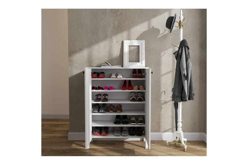 Haviland Skoskåp 90 cm - Natur/Vit - Förvaring - Sko- & klädförvaring - Skoförvaring