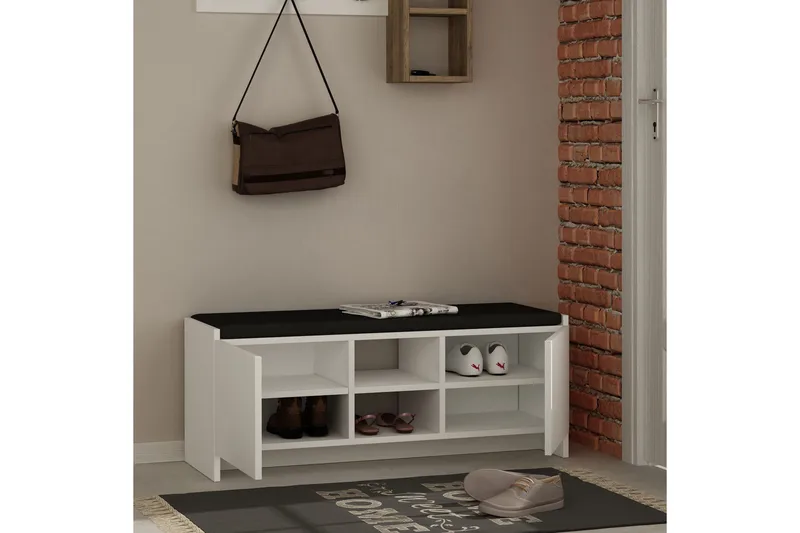 Homitis Skohylla med Förvaring - Vit - Förvaring - Sko- & klädförvaring - Skoförvaring