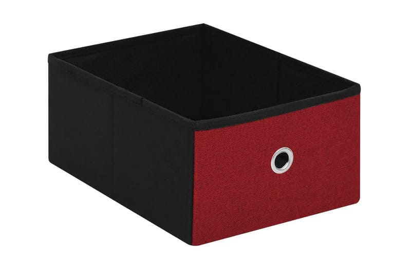 Hopfällbar förvaringsbänk vinröd 76x38x38 cm konstlinne - Vinröd - Förvaring - Sko- & klädförvaring - Skoförvaring