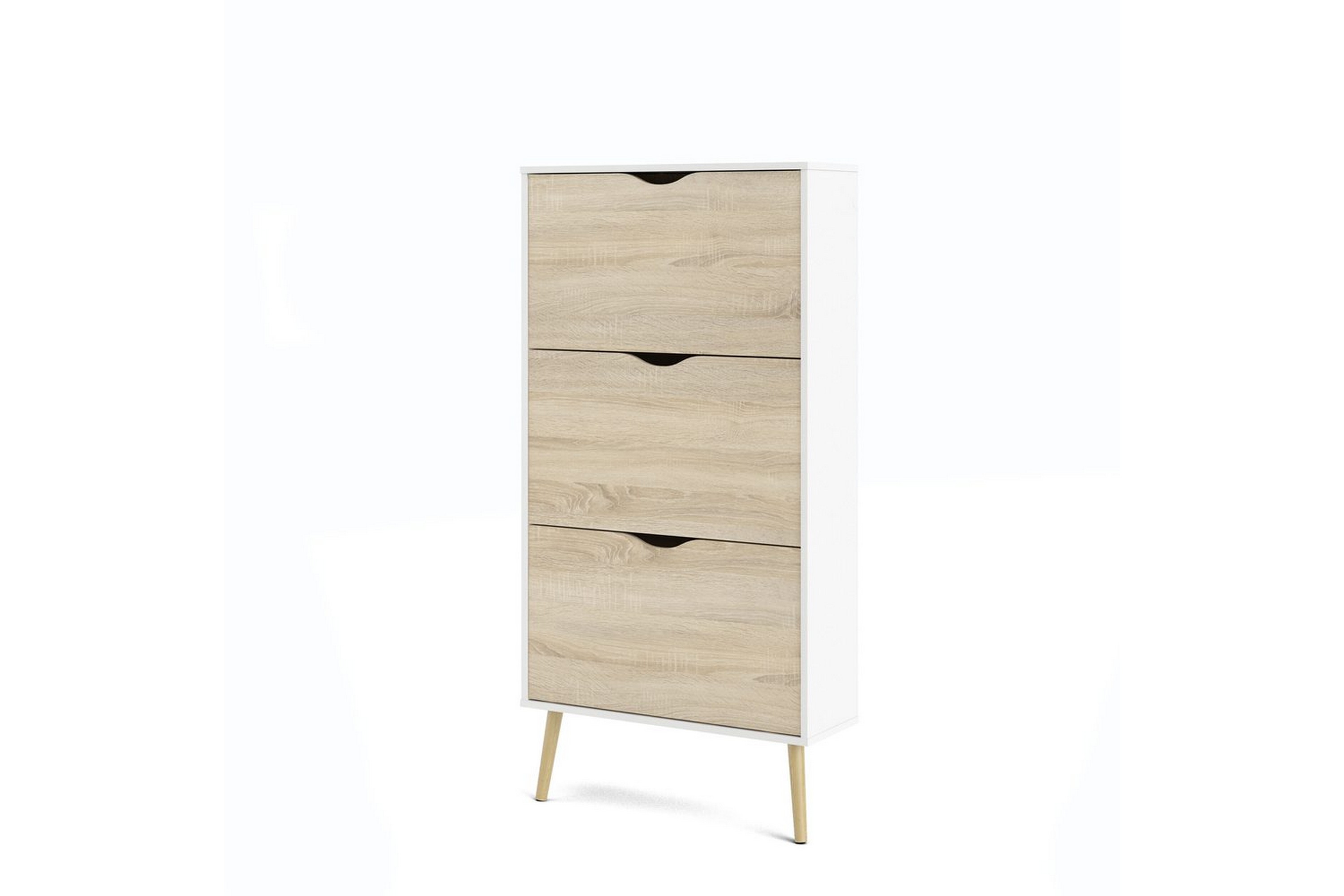 hostafranc skoskåp 70 cm - vit