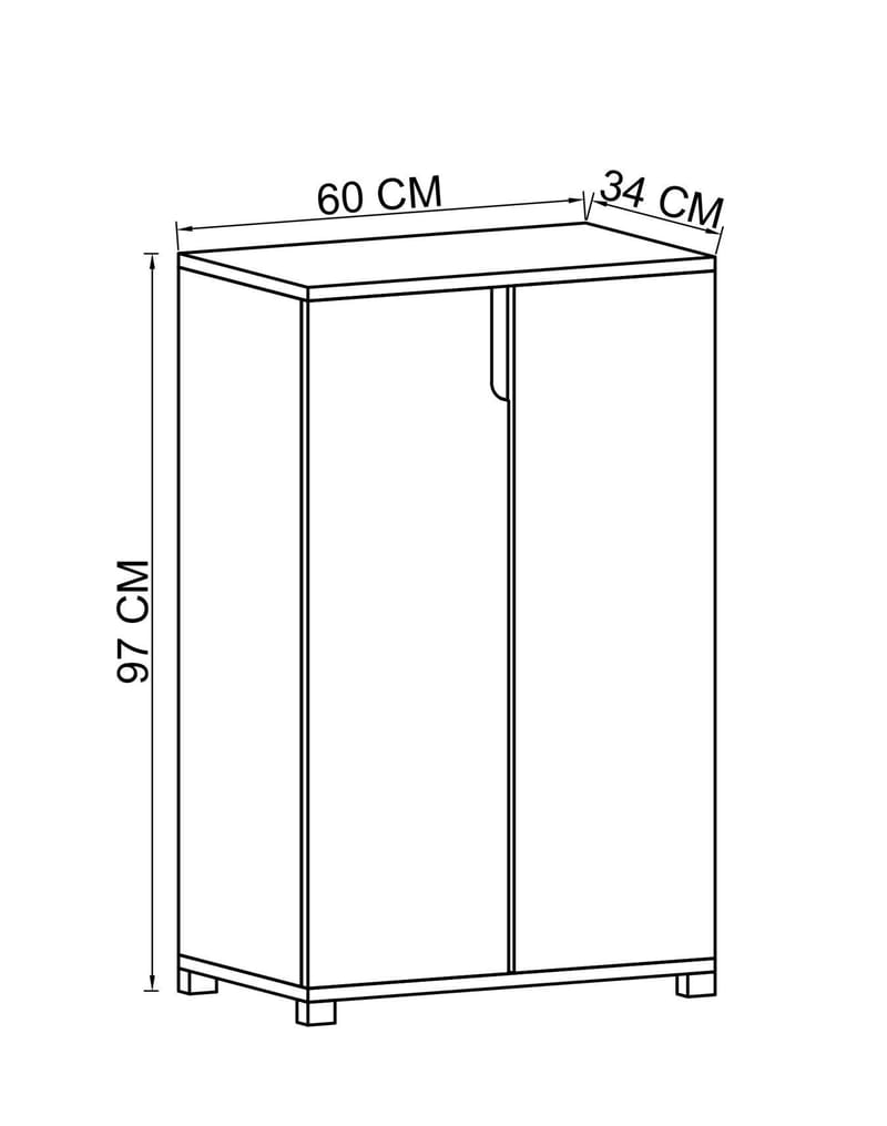 Hungirr Skoskåp 60 cm - Vit - Förvaring - Sko- & klädförvaring - Skoförvaring