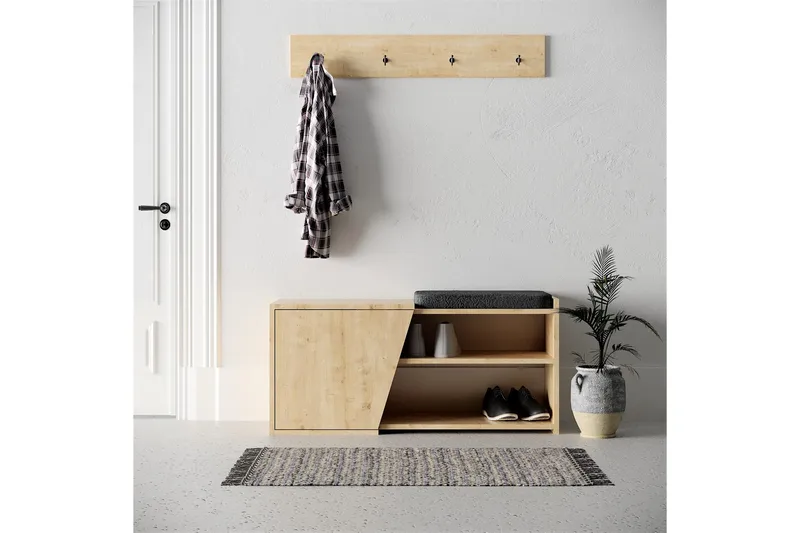 Jektvik Skoskåp 104x37 cm - Trä/natur - Förvaring - Sko- & klädförvaring - Skoförvaring