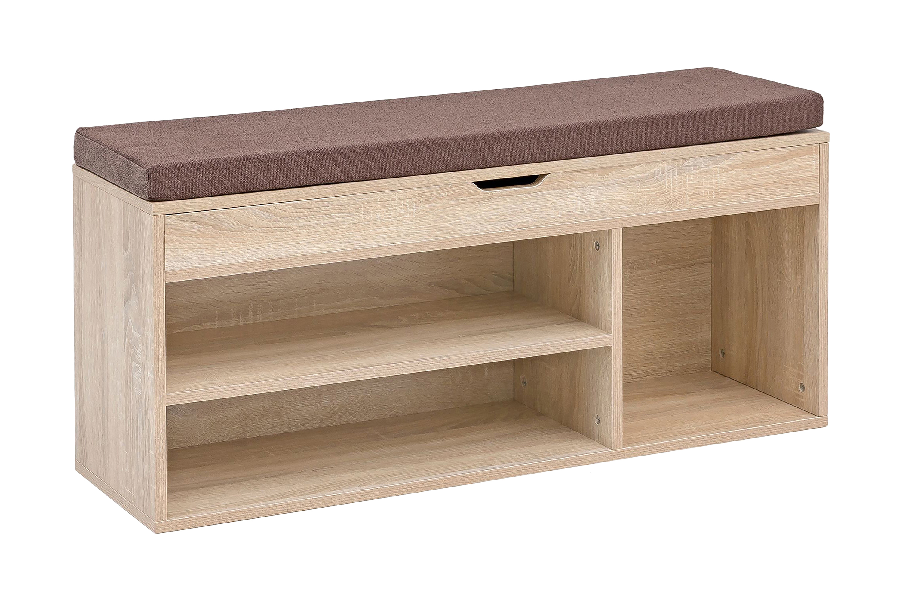 kaari skohylla 104x32 cm brun -