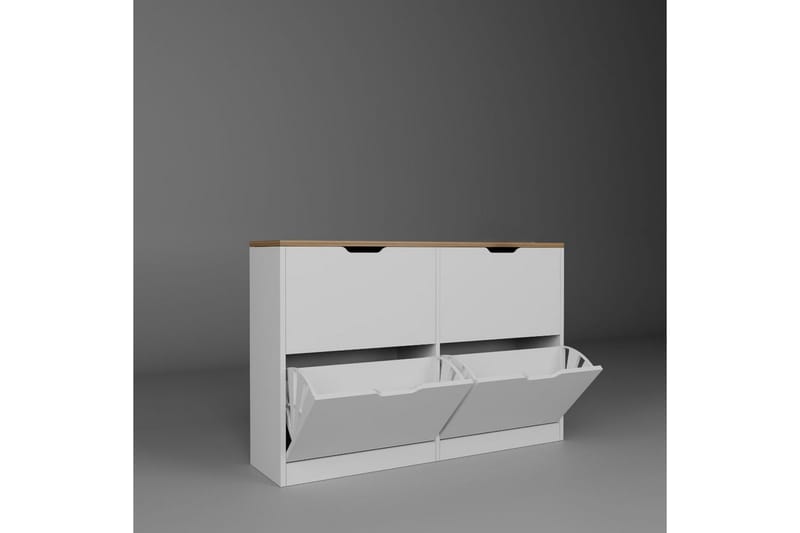 Kiichi Skoskåp 120,5 cm - Valnöt - Förvaring - Sko- & klädförvaring - Skoförvaring