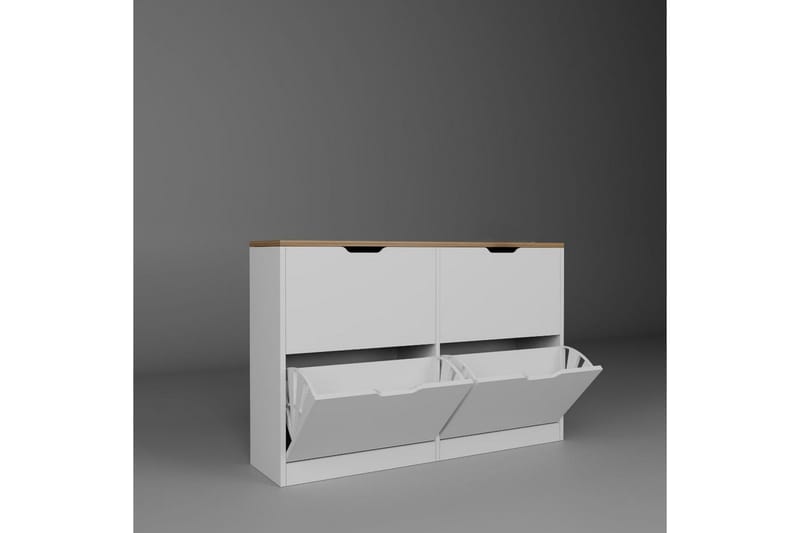 Kiichi Skoskåp 120,5 cm - Valnöt - Förvaring - Sko- & klädförvaring - Skoförvaring