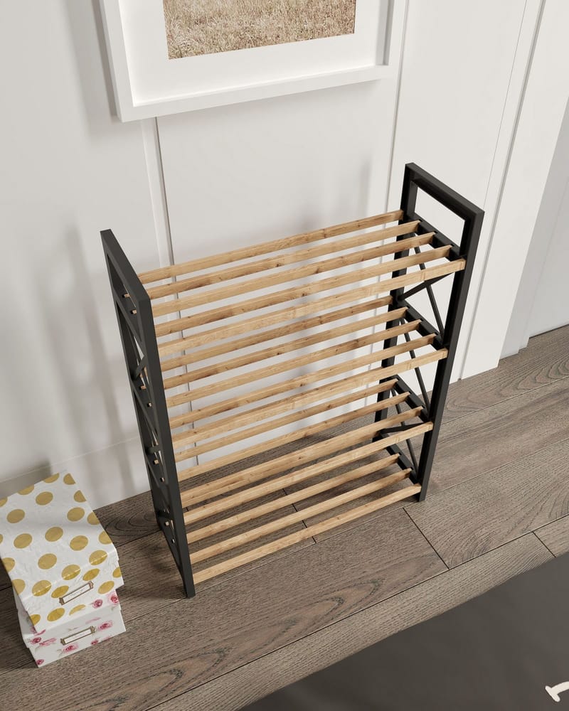 Lekora Multifunktionshylla 64 cm - Svart - Förvaring - Sko- & klädförvaring - Skoförvaring