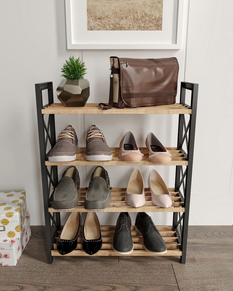 Lekora Multifunktionshylla 64 cm - Svart - Förvaring - Sko- & klädförvaring - Skoförvaring