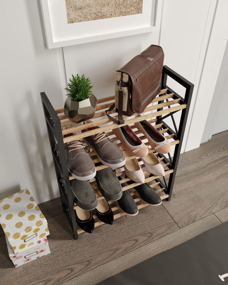 Lekora Multifunktionshylla 64 cm - Svart - Förvaring - Sko- & klädförvaring - Skoförvaring