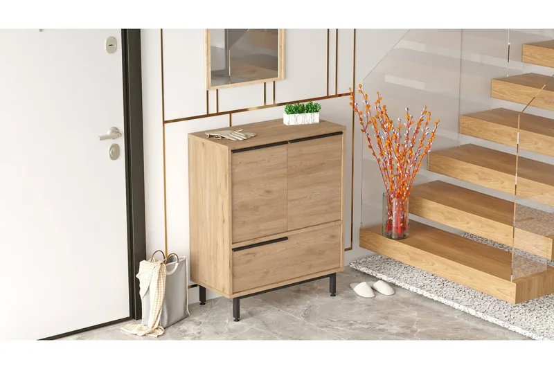 Liyakat Skoskåp 74,8 cm, Valnöt