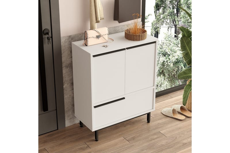 Liyakat Skoskåp 74,8 cm - Vit - Förvaring - Sko- & klädförvaring - Skoförvaring