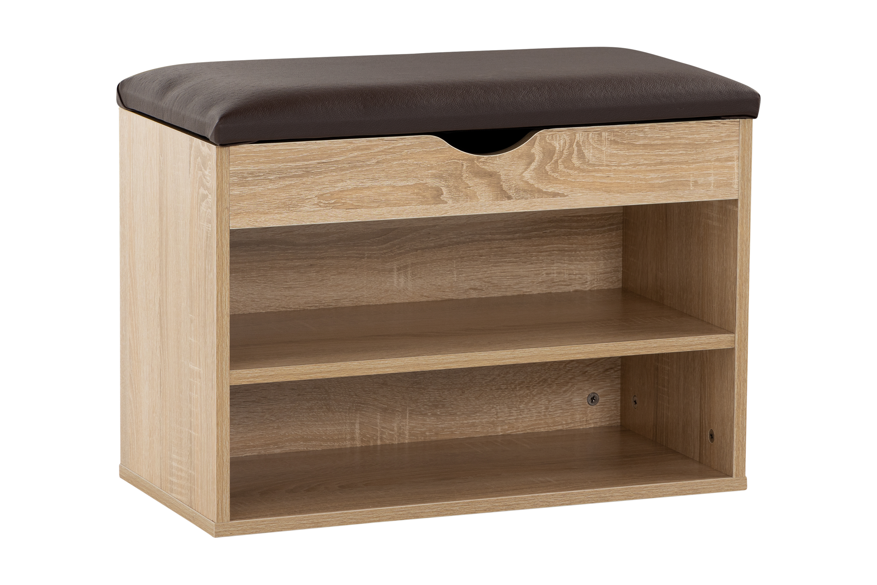 llangovan skohylla 60x30 cm brun -