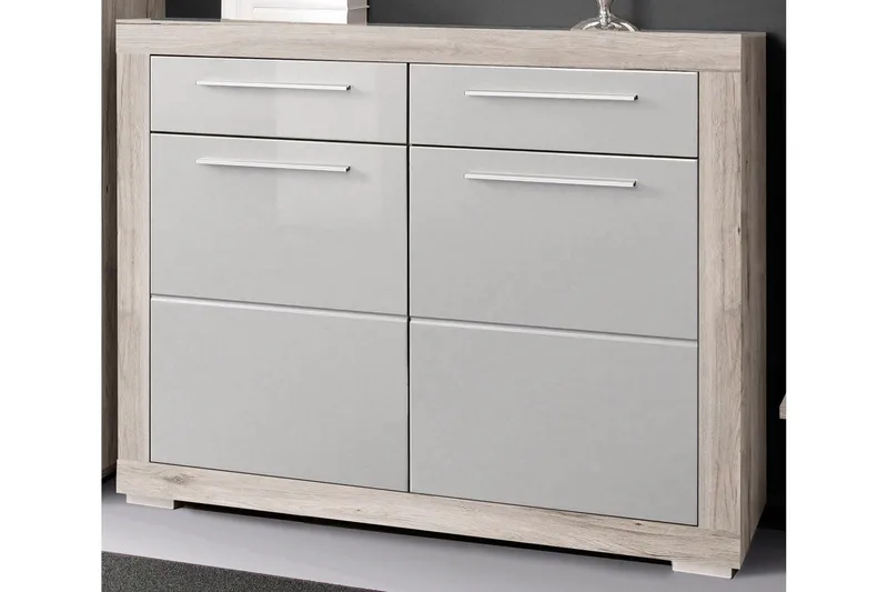 Luovaure Skoskåp 119 cm - Brun/Vit - Förvaring - Sko- & klädförvaring - Skoförvaring