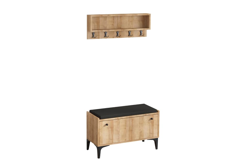 Mamerto Skoskåp 80x36 cm - Natur - Förvaring - Sko- & klädförvaring - Skoförvaring - Bänk med skoförvaring