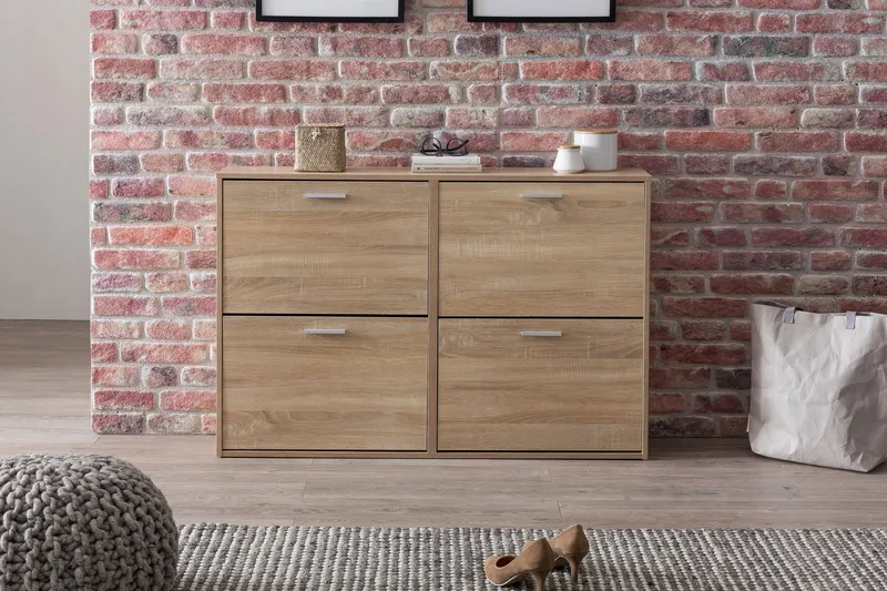 Metia Skoskåp 120x24 cm - Trä/natur - Förvaring - Sko- & klädförvaring - Skoförvaring