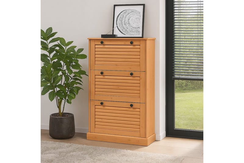 Mille Skoskåp 75x130 cm - Brun - Förvaring - Sko- & klädförvaring - Skoförvaring