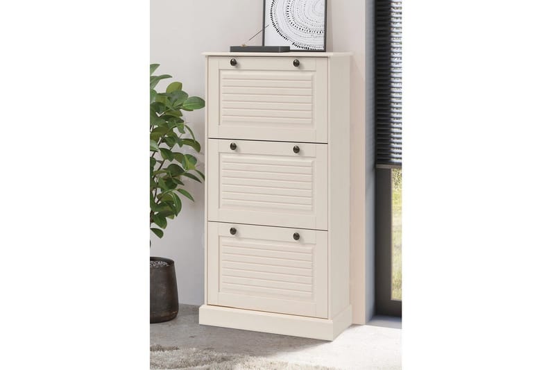 Mille Skoskåp 75x130 cm - Vit - Förvaring - Sko- & klädförvaring - Skoförvaring