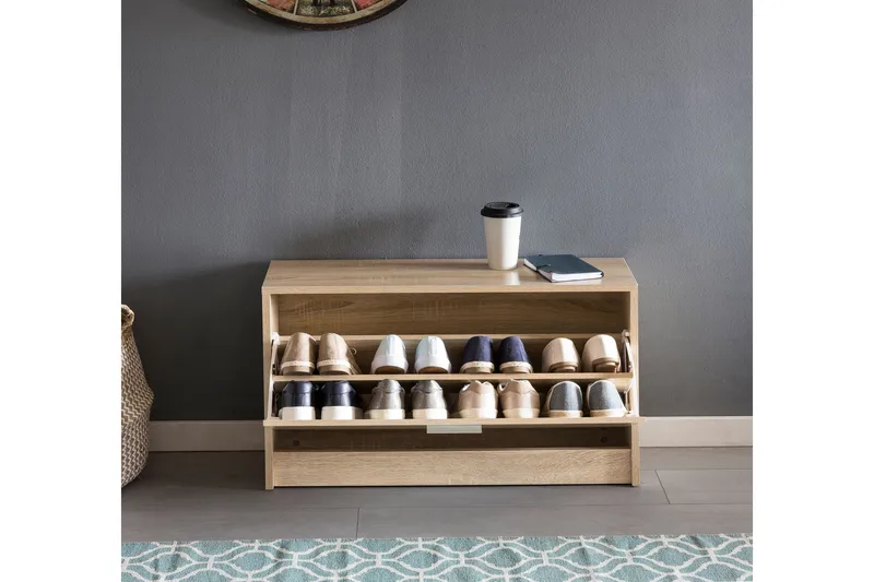 Mosbarger Skohylla 80x24 cm - Trä/natur - Förvaring - Sko- & klädförvaring - Skoförvaring