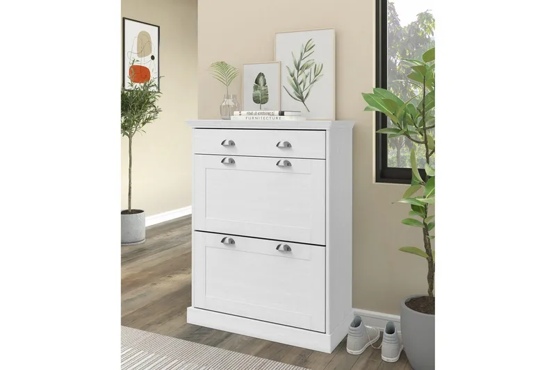 Motala Skoskåp 80x105 cm - Vit - Förvaring - Sko- & klädförvaring - Skoförvaring