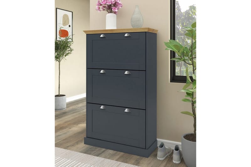 Motala Skoskåp 80x132 cm - Grå - Förvaring - Sko- & klädförvaring - Skoförvaring