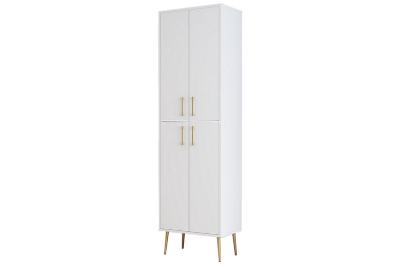 NAUEN Skoskåp 60 cm Guld/Vit - Förvaring - Sko- & klädförvaring - Skoförvaring