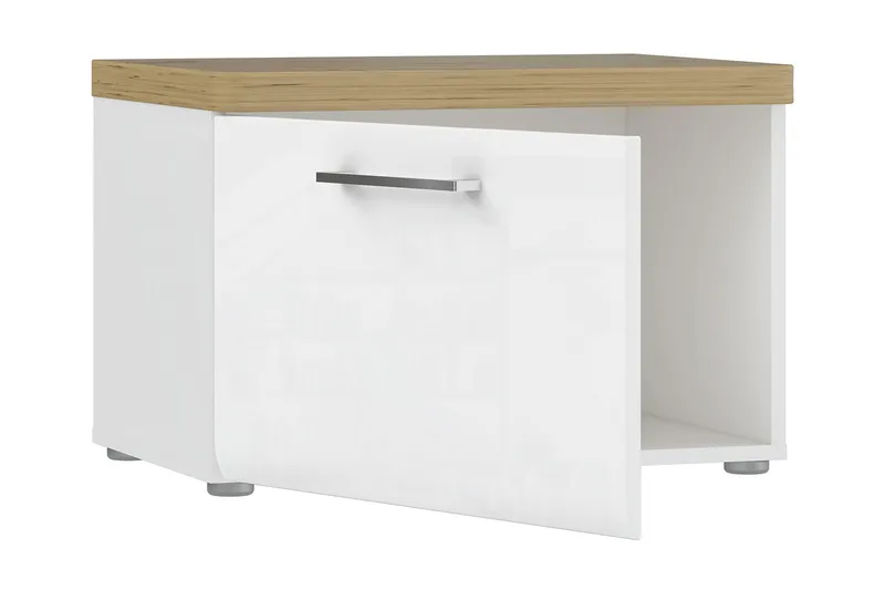 Nessebar Skoskåp 43x60 cm - Vit/Brun - Förvaring - Sko- & klädförvaring - Skoförvaring