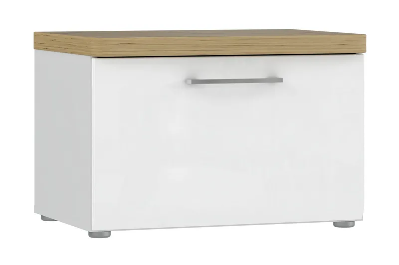 Nessebar Skoskåp 43x60 cm - Vit/Brun - Förvaring - Sko- & klädförvaring - Skoförvaring