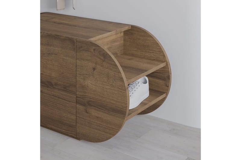 Pozy Skoskåp 110 cm - Brun - Förvaring - Sko- & klädförvaring - Skoförvaring