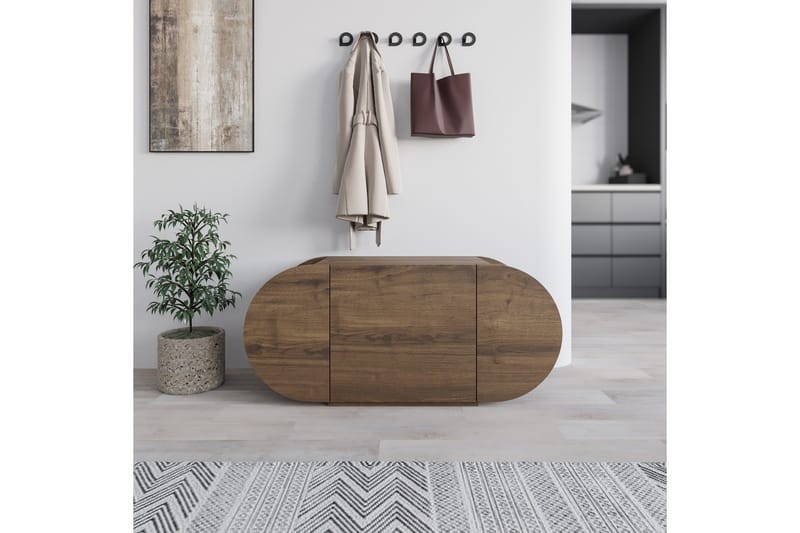 Pozy Skoskåp 110 cm - Brun - Förvaring - Sko- & klädförvaring - Skoförvaring