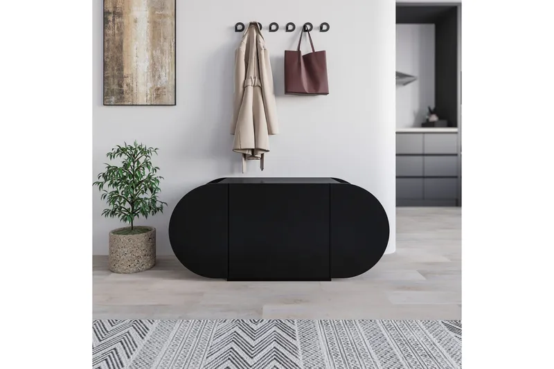 Pozy Skoskåp 110 cm - Svart - Förvaring - Sko- & klädförvaring - Skoförvaring