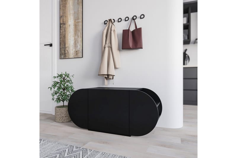 Pozy Skoskåp 110 cm - Svart - Förvaring - Sko- & klädförvaring - Skoförvaring