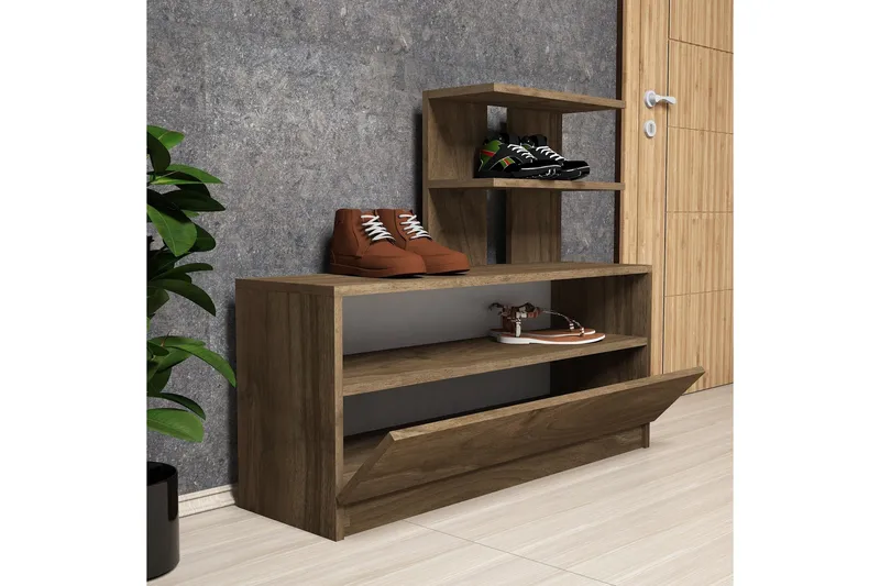 Puqa Design Skoförvaring - Valnöt - Förvaring - Sko- & klädförvaring - Skoförvaring