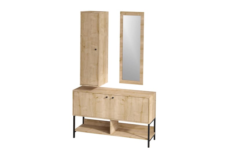 QOTRON Skoskåp 35x120 cm Natur - Förvaring - Sko- & klädförvaring - Skoförvaring