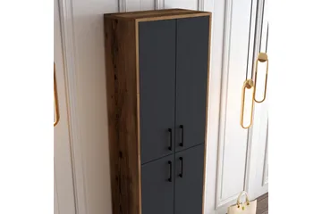 Retzow Skoskåp 60x35 cm - Mörkbrun/Antracit - Förvaring - Sko- & klädförvaring - Skoförvaring