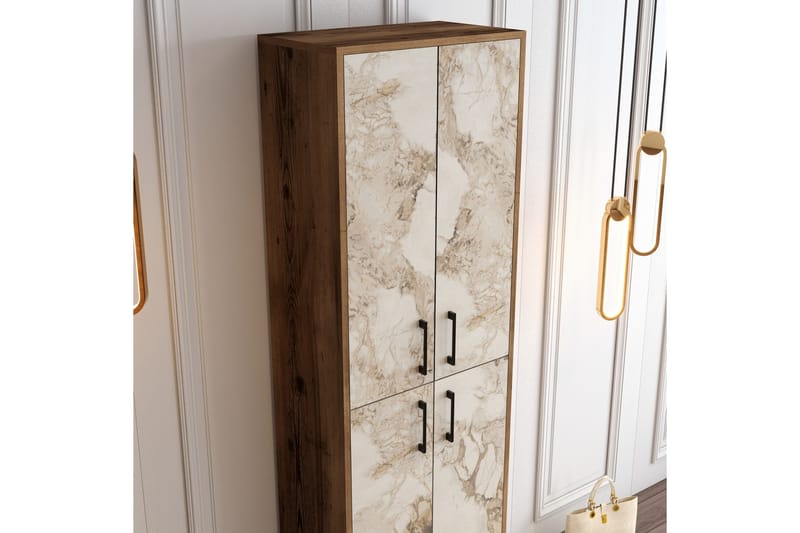 Retzow Skoskåp 60x35 cm - Mörkbrun/Ljusbrun - Förvaring - Sko- & klädförvaring - Skoförvaring