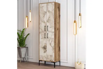 Retzow Skoskåp 60x35 cm - Mörkbrun/Ljusbrun - Förvaring - Sko- & klädförvaring - Skoförvaring
