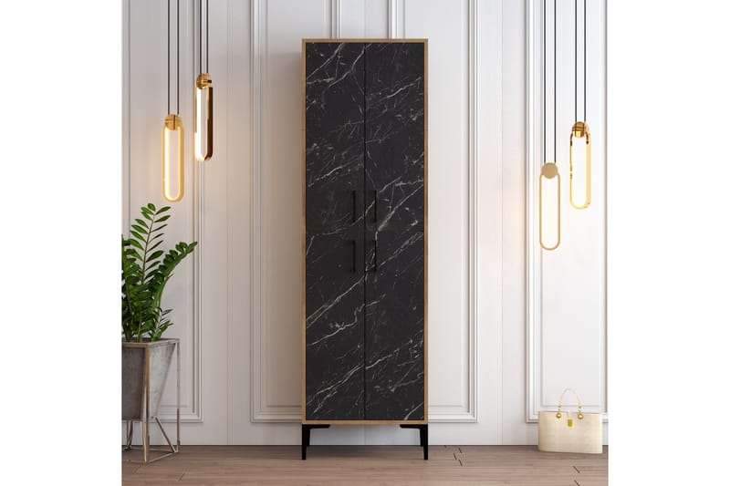 Retzow Skoskåp 60x35 cm - Svart/Mörkbrun - Förvaring - Sko- & klädförvaring - Skoförvaring