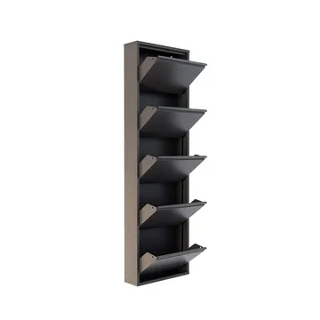 Rylanis Skoskåp 50x169 cm - Antracit - Förvaring - Sko- & klädförvaring - Skoförvaring