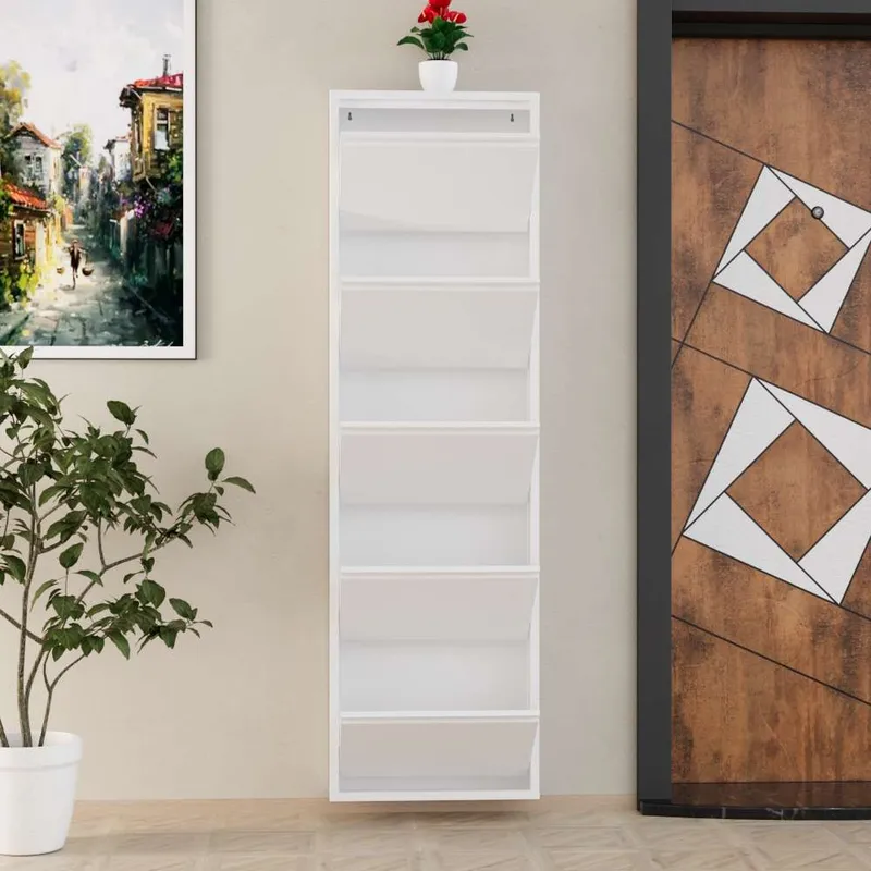 Rylanis Skoskåp 50x169 cm - Vit - Förvaring - Sko- & klädförvaring - Skoförvaring