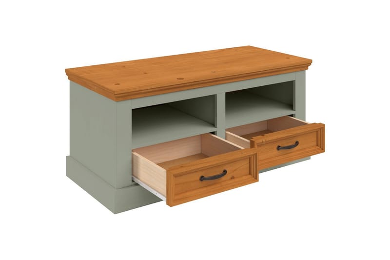 Selma Skobänk 100 cm - Grön - Förvaring - Sko- & klädförvaring - Skoförvaring