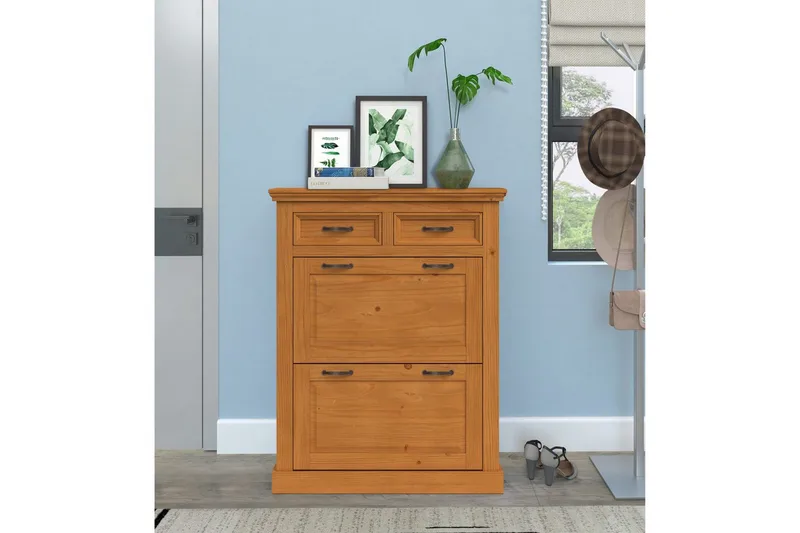 Selma Skoskåp 90x115 cm - Natur - Förvaring - Sko- & klädförvaring - Skoförvaring