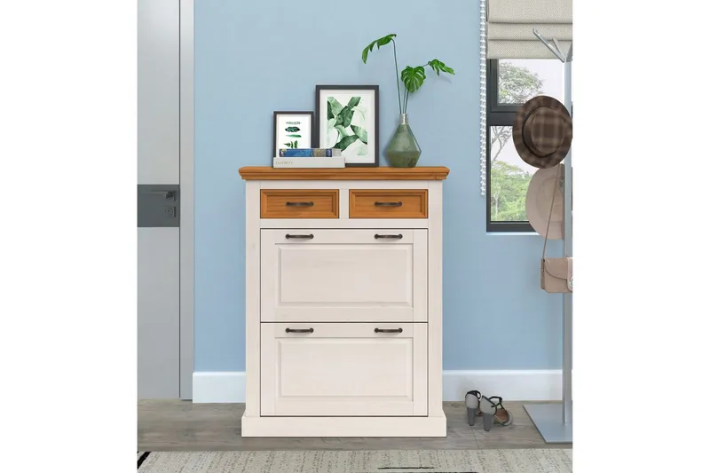Selma Skoskåp 90x115 cm - Vit - Förvaring - Sko- & klädförvaring - Skoförvaring
