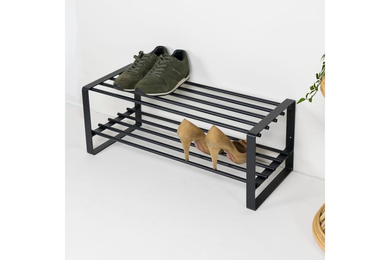 SENSI Skohylla 70 cm Svart - Skoförvaring - Skohylla & skoställ