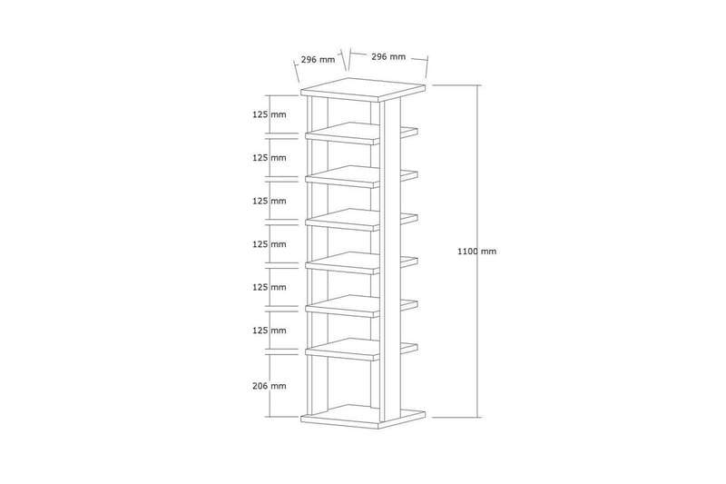 Seynor Skoskåp 29,6 cm - Valnöt - Förvaring - Sko- & klädförvaring - Skoförvaring