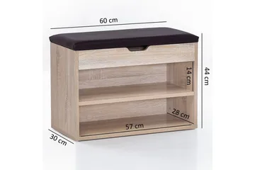 Shiheem Skohylla 60x30 cm - Trä/natur - Förvaring - Sko- & klädförvaring - Skoförvaring
